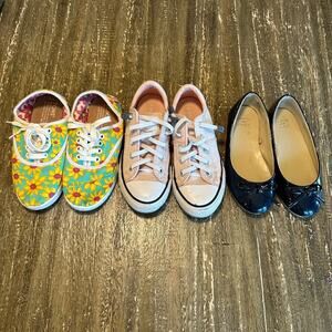 Girl's 3-Pair Shoe Lot Set Size 13